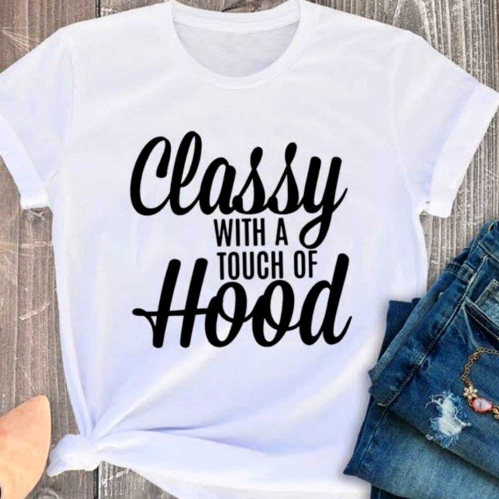 Unisex Graphic Statement Tee, 100%Cotton, No Fade Word, No Shrink, NWT